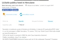 Anunțul de pe olx ce anunță scoaterea la vânzare a Hotelului Traian din Băile Herculane png