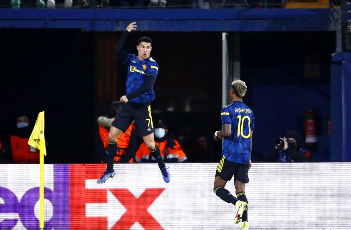 
    Cristiano Ronaldo a sărbătorit în stilul caracteristicFoto: Guliver/ GettyImages  