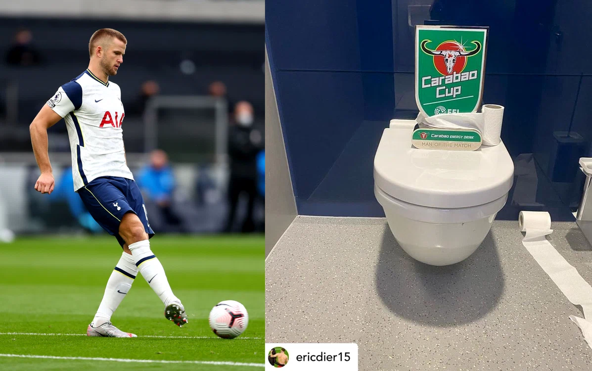 
    Eric Dier a postat o imagine din wc după  meciul cu Chelsea...Foto: Twitter/EricDier  