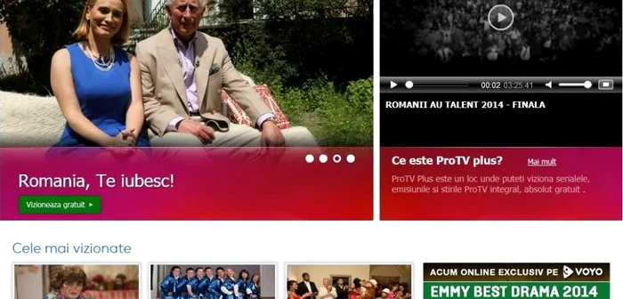 Pro TV Plus oferă posibilitatea vizionării serialelor şi emisiunilor difuzate pe canalele tradiţionale la şapte zile de la difuzarea produselor pe TV