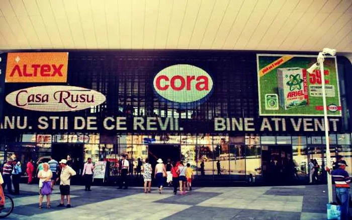 Notificarea a fost făcută de către România Hypermarche, proprietarul lanţului de hipermarketuri Cora FOTO: Mediafax