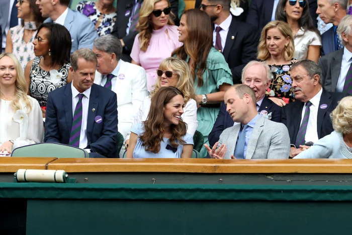 Kate Middleton şi Prinţul William au venit să vadă finala masculină de la Wimbledon 2019foto: Profimedia
