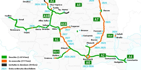 harta autostrada romania foto 130km ro jpg