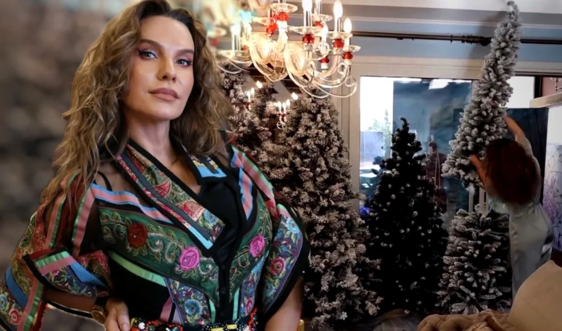 Anna Lesko câștigă bani și din aranjamentele pentru Sărbătorile de Iarnă