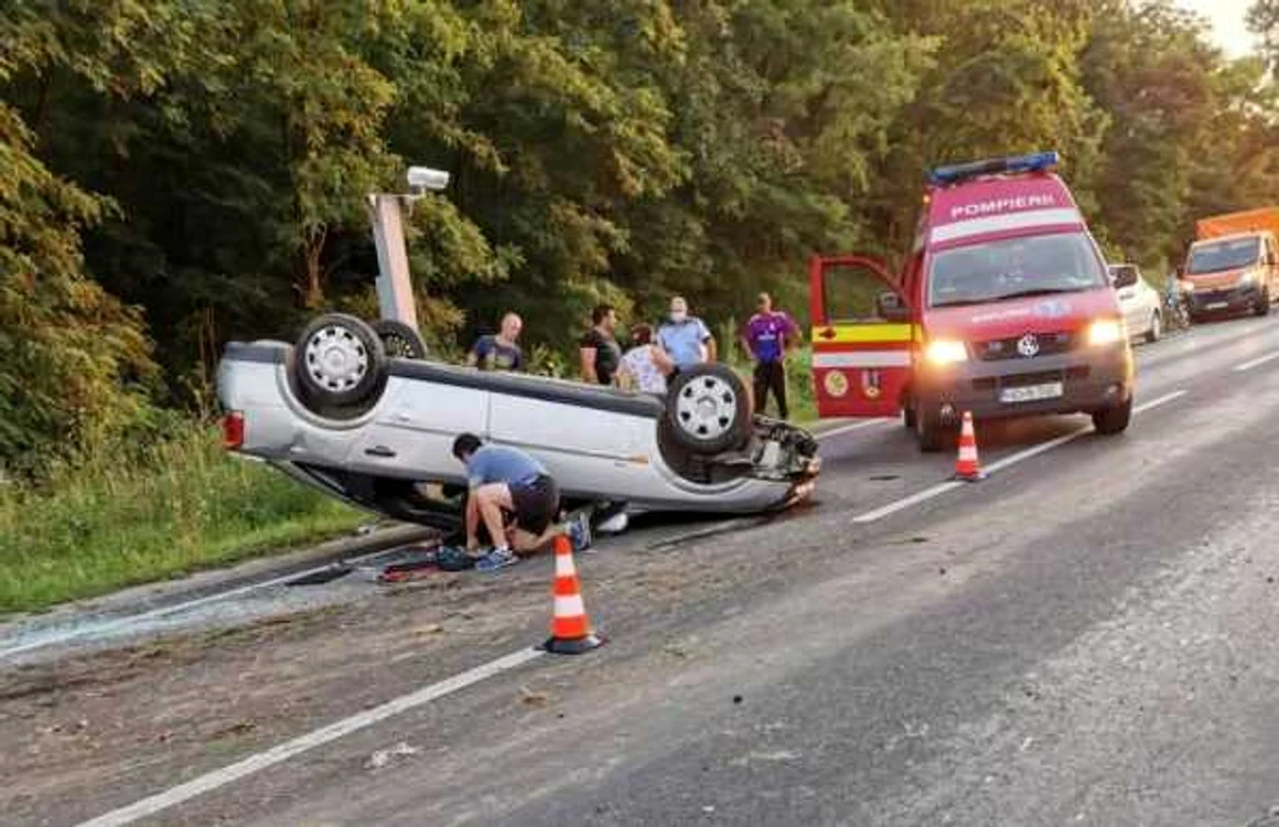 Accident pe DN 7. DRDP Timişoara.