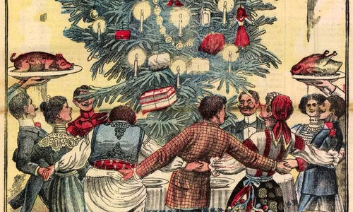 Revista umoristică Veselia, 25 decembrie 1907 (foto: Facebook / Institutul de Studii Sud-Est Europene)