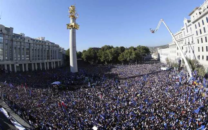 protest georgia reuters