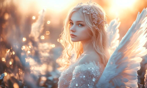 portrait human being depicted with angel wings jpg