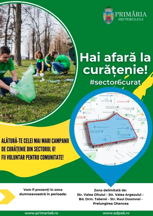 Din 28 februarie, peste 150 de lucrători de la Spații Verzi vor începe marea curățenie în sectorul 6