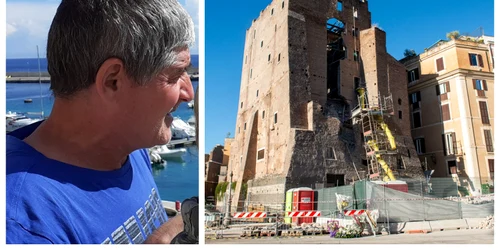 Octav Stroici, românul care a murit la Roma după prăbușirea turrnului medieval FOTO Profimedia