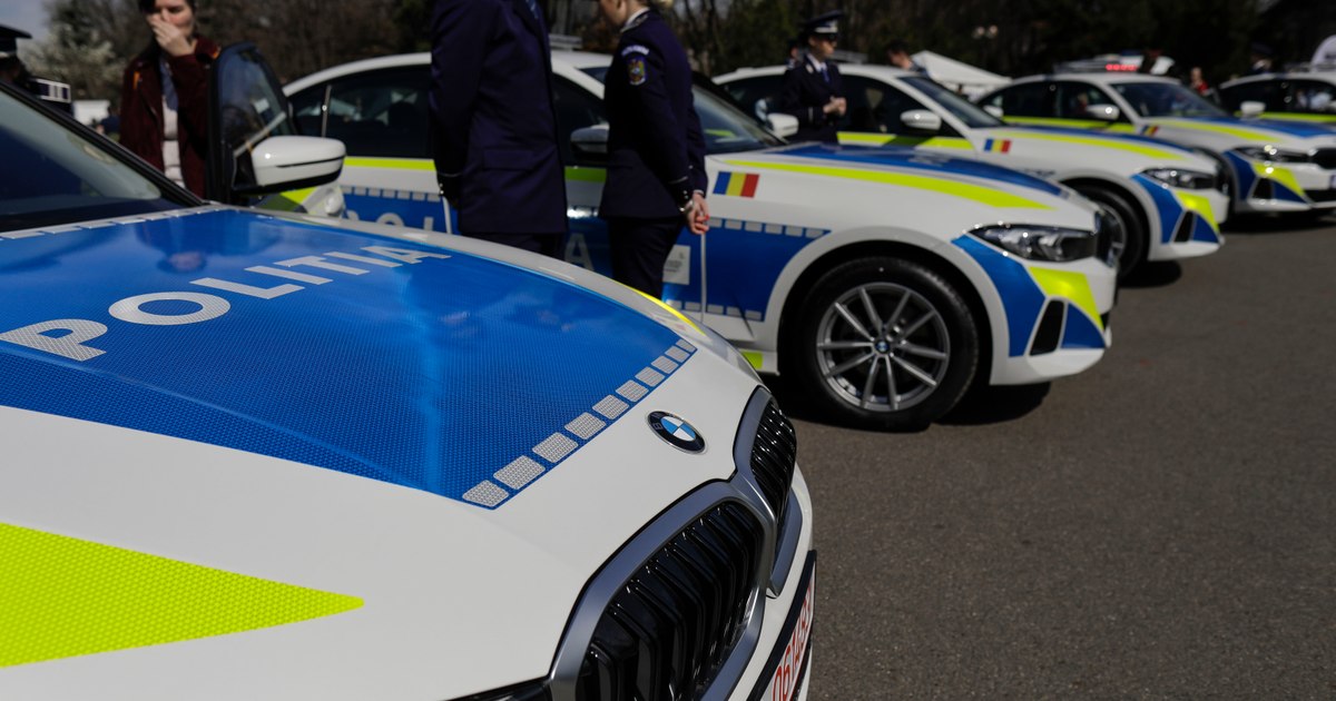 O femeie din Gorj vandalizează mașinile poliției