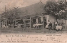Restaurant din Vălenii de Munte. Carte poștală de la începutul secolului XX (© iMAGO Romaniae)