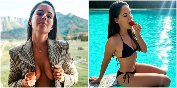 Alexandra pozează provocator