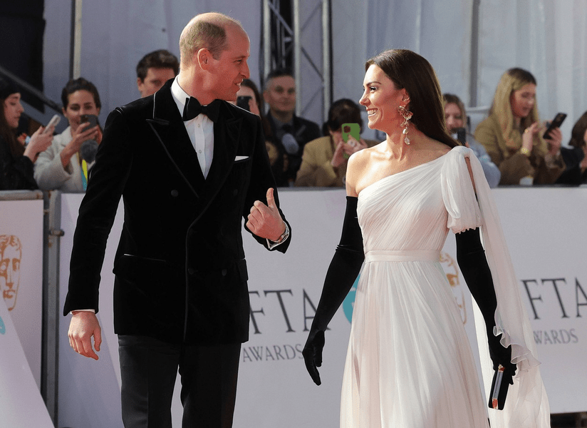 Gestul intim făcut de Kate Middleton la Premiile BAFTA: ce i-a făcut lui William pe covorul roșu VIDEO 