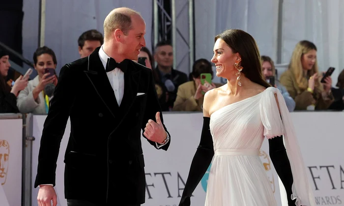 Kate Middleton și Prințul William la Premiile BAFTA 2023 FOTO Profimedia