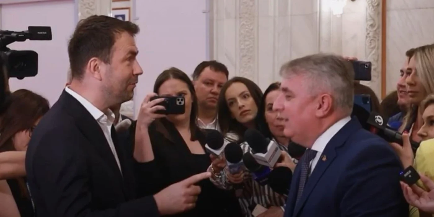 Cătălin Drulă şi ministrul Lucian Bode FOTO Captură video