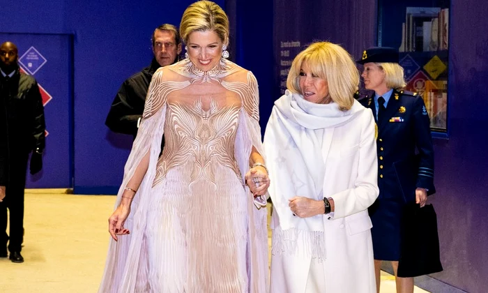 Regina Maxima si Brigitte Macron la expozitia Iris van Herpen din Paris   profimedia 0825038263 jpg
