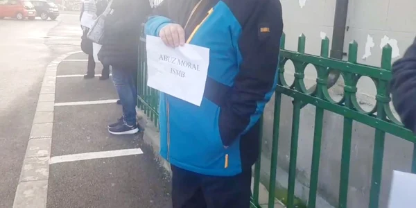 Protest profesori Liceul Gheorghe Şincai / 9 feb 2021 / CAPTURI VIDEO Facebook - Cartierul & Parcul Tineretului