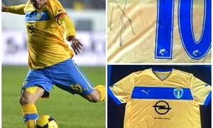 Adrian Mutu a scos la licitație un tricou cu numărul 10, pe care l a purtat în mai multe meciuri pentru Petrolul Ploiești jpeg