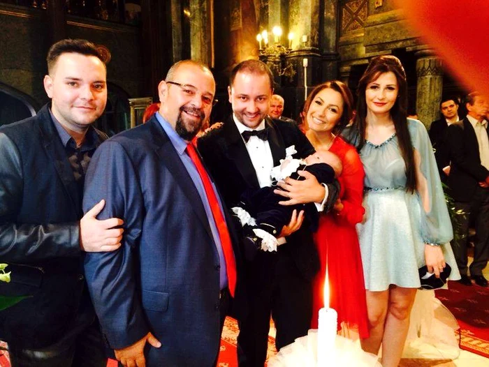 Cele două familii l-au creştinat pe David Cristian sâmbătă