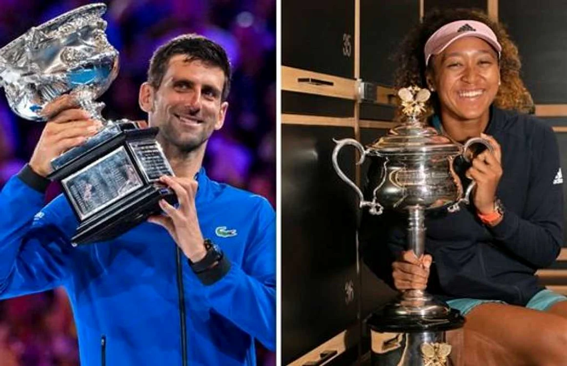 Djokovici şi Osaka au câştigate cele două trofee, la simplu, la Australian Open 2019