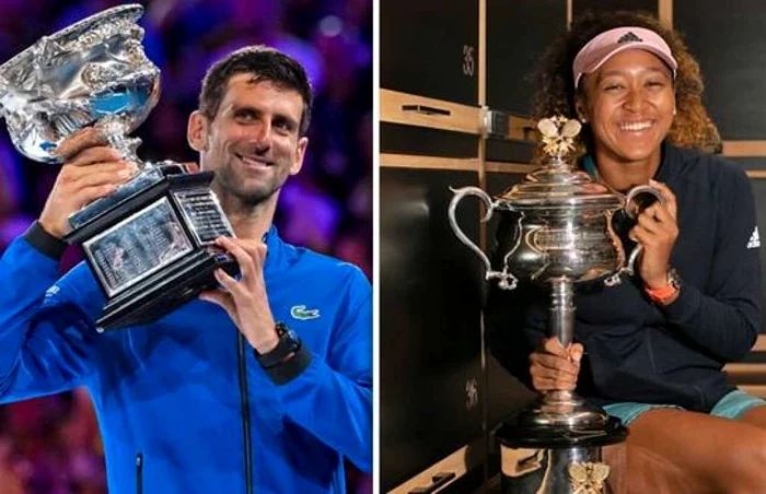 Djokovici şi Osaka au câştigate cele două trofee, la simplu, la Australian Open 2019