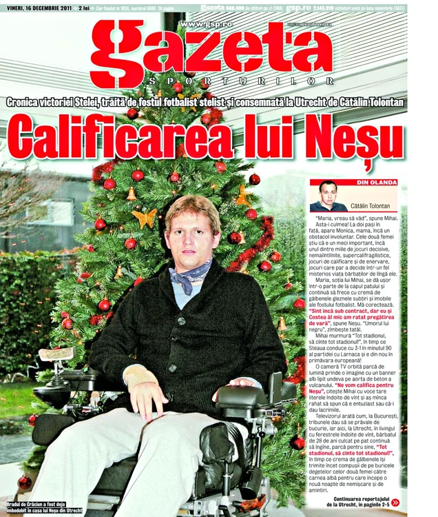 Mihăiţă Neşu a acceptat să  urmărească partida  Steaua - AEK alături de  trimişii Gazetei Sporturilor