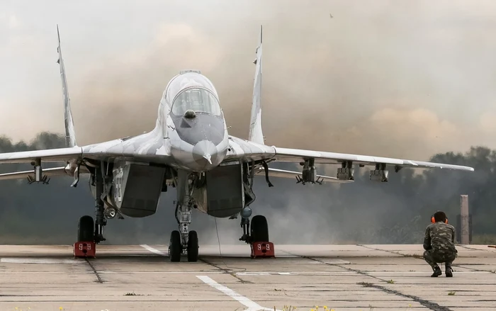 Un Mig-29 pregătit de decolare/ Foto: EPA