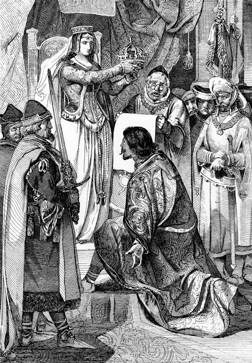  Regina Margrethe I îşi încoronează nepotul, în 1397