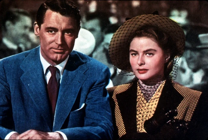 Grant a jucat alături de multe frumuseţi, una dintre ele a fost Ingrid Bergman (Foto: Profimedia).