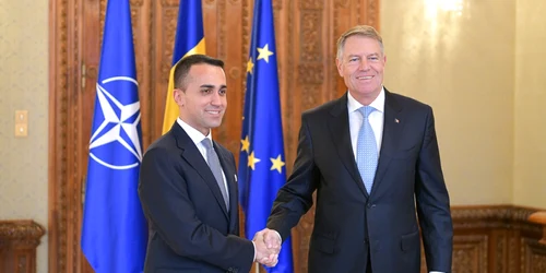 Klaus Iohannis si Luigi di Maio FOTO Presidency