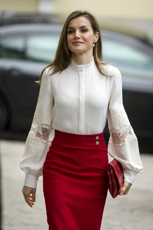 Queen Letizia of Spain attends the 10th Anniversary of 'Microfinanzas BBVA' at the BBVA Bank Foundation in Madrid, Spain jpeg