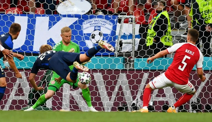 Pohjanpalo a marcat un gol istoric pentru finlandeziFOTO: EPA