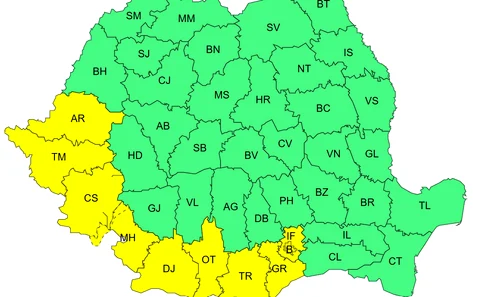 Prognoza meteorologilor/sursă foto: ANM