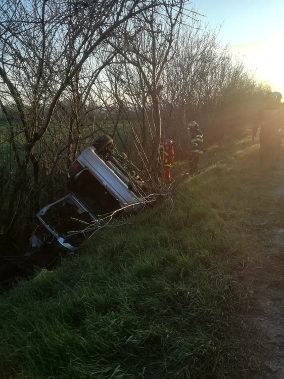 Accident la Urziceni, pe DN2 FOTO ISU Ialomiţa