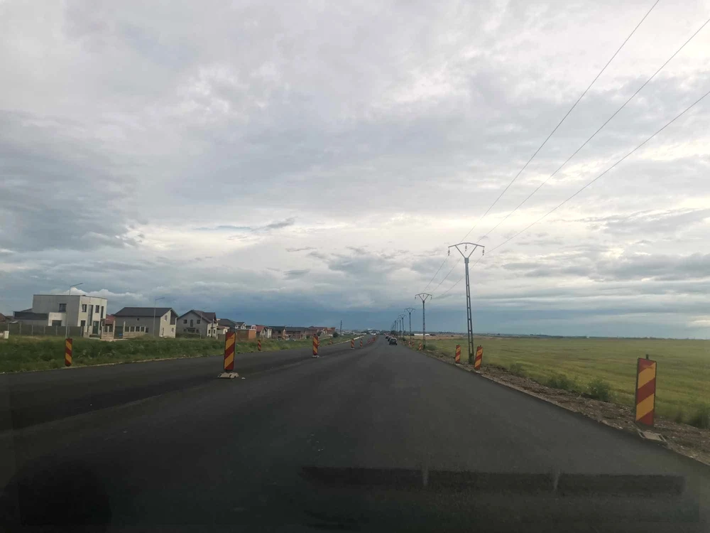 Șantierul drumului Giarmata-A1 FOTO Ștefan Both