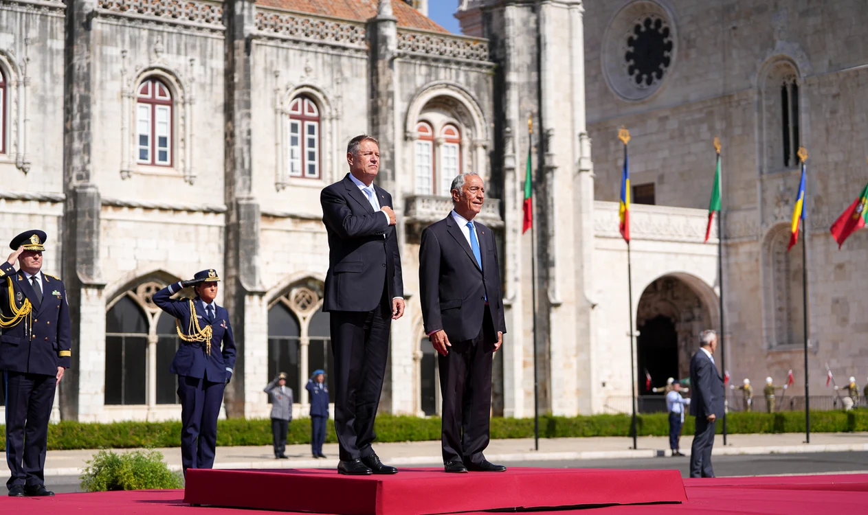 Klaus Iohannis și omologul portughez, Marcelo Rebelo de Sousa FOTO Administrația Prezidențială 