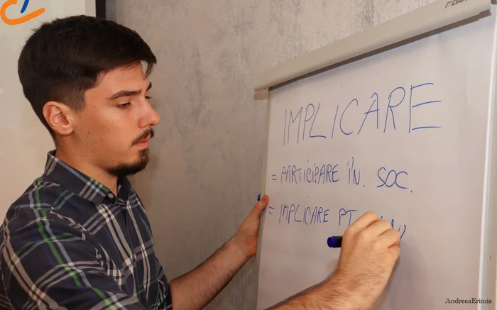 Mihai Tănase, coordonatorul proiectului dedicat tinerilor FOTO Andreea Erimia