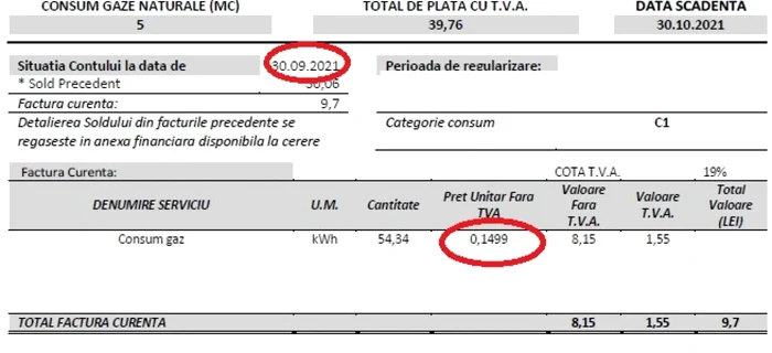 factura 1 fost aei