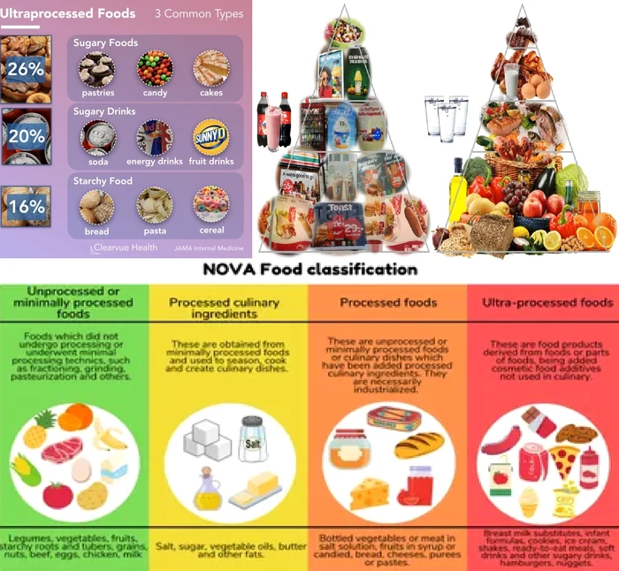 Alimentele ultraprocesate și calificarea acestora în sistemul Nova Colaj