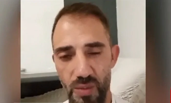 Bărbatul a amenințat-o într-un mesaj video. FOTO captură Antena 3 CNN