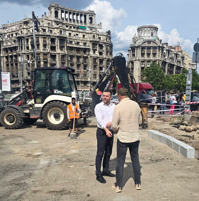 Ciucu a anunțat demararea lucrărilor de reabilitare a zonei Piața Națiunile Unite. FOTO: Facebook