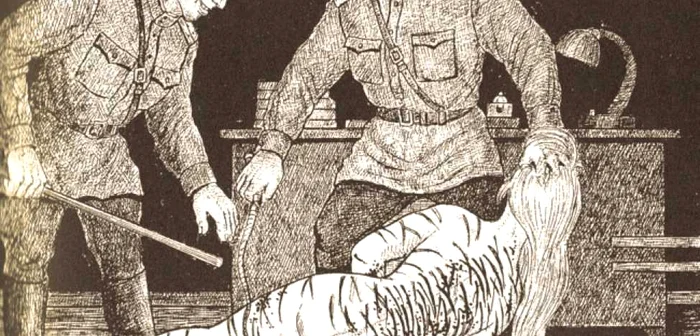 Desen de Danzig Baldaev, autor al volumului „Drawings from Gulag”.