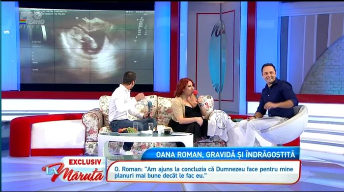 Oana şi iubitul ei, Marius, sunt foarte emoţionaţi că vor deveni părinţi (captură: PRO TV)