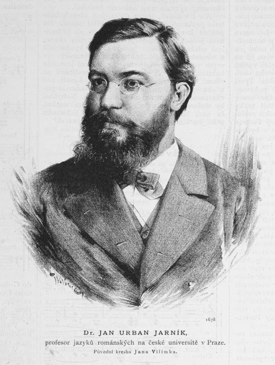 Jan Urban Jarnik, în 1886. Fotografie de Jan Vilimek