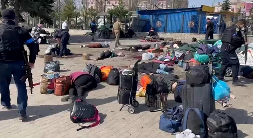 Atac cu rachete gara Kramatorsk sange morti distrugeri Ucraina 8 aprilie 2022 FOTO EPA-EFE