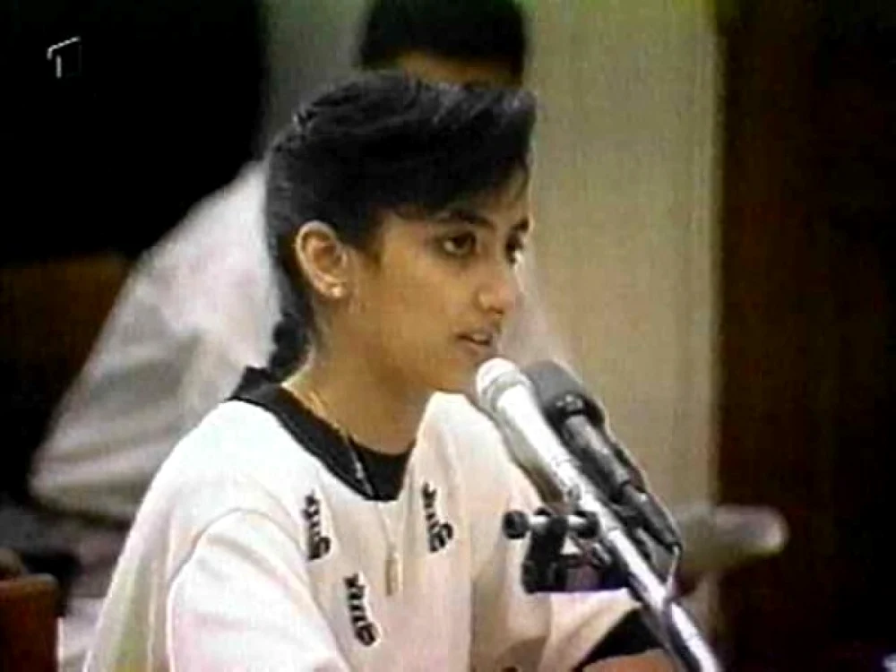 Nayirah în faţa Congresului american. FOTO: truthseekerdaily.com