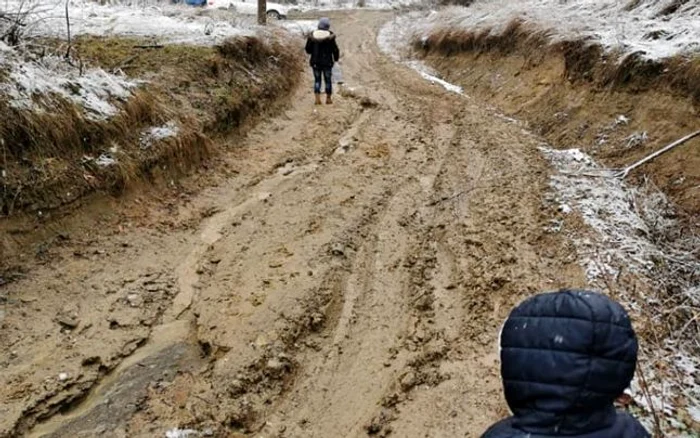 Drumurile impracticabile din satul Tulei Câmpeni - comuna Goleşti - Vâlcea - locul copilăriei premierului Florin Cîţu Foto Adevărul credit Flori Tulei