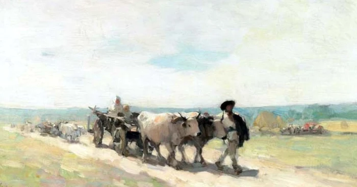 Nicolae Grigorescu, „Car cu boi“, 104.000 de dolari la Bonhams New York, în octombrie 2011