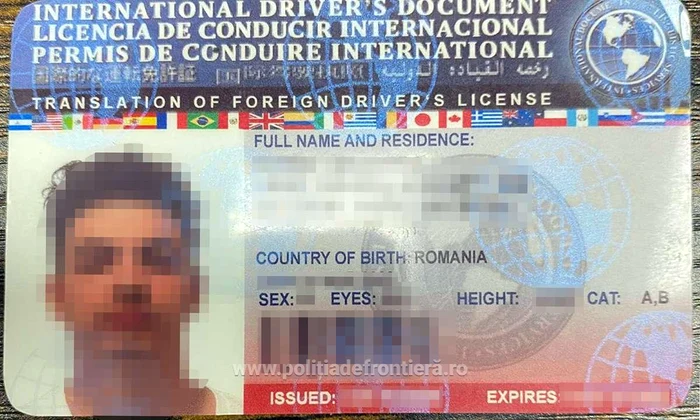 Un minor din Dolj a fost prins la volan cu un permis fals FOTO: Poliția de Frontieră